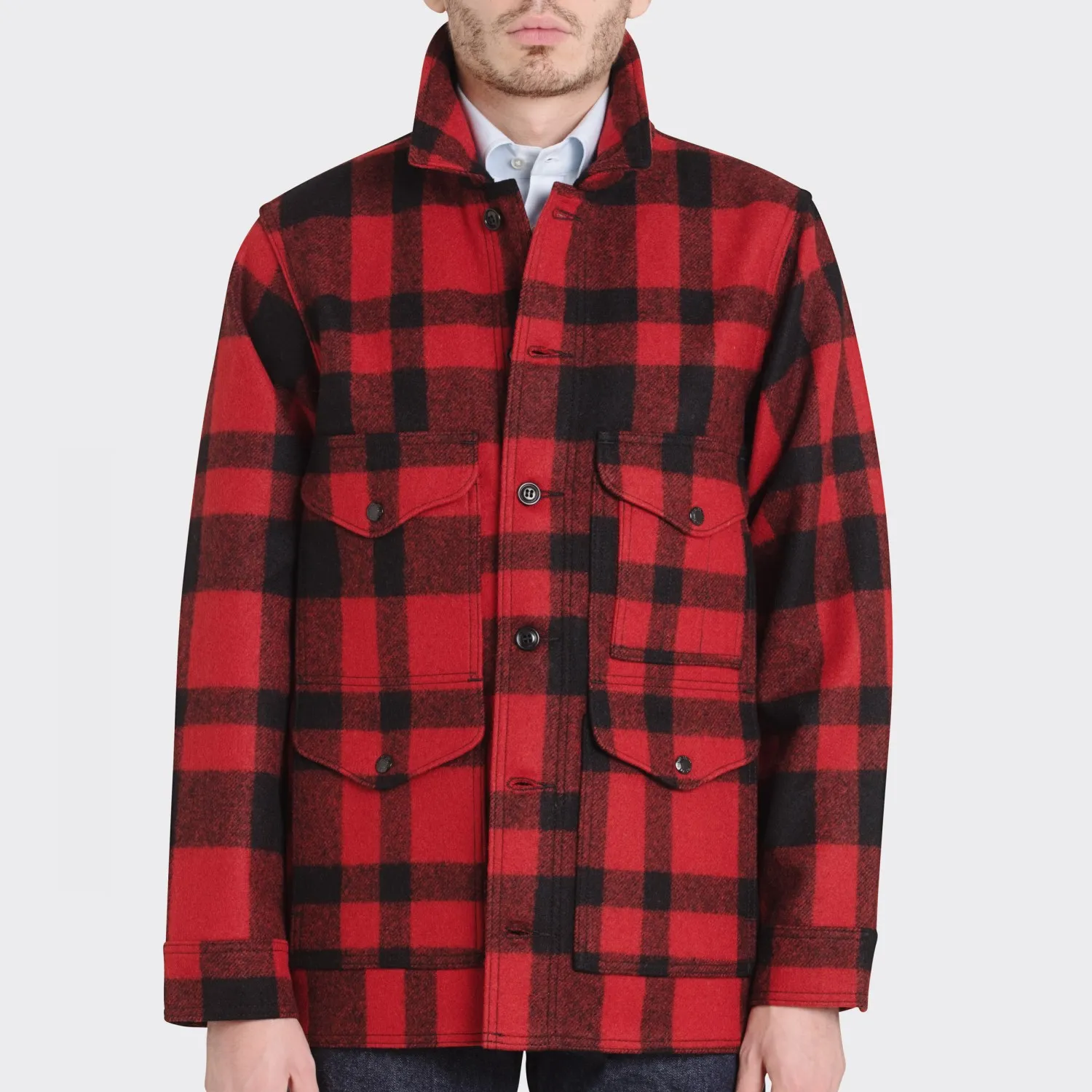 Filson : Mackinaw Cruiser Laine : Rouge/Noir